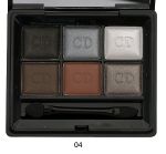 Тени Christian Dior "Palette Fards Apaupieres 6-colour eyeshadow", 6 g